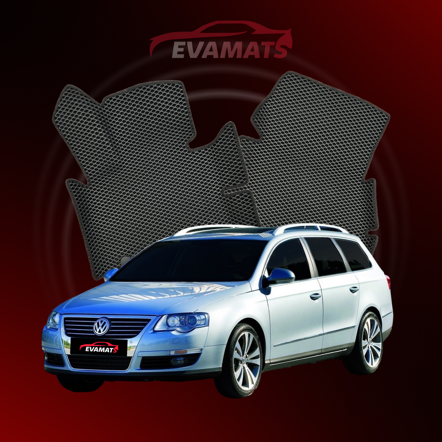 Car mats EVAMATS for Volkswagen Passat(B6) VI gen 2005-2010 year STATION WAGON