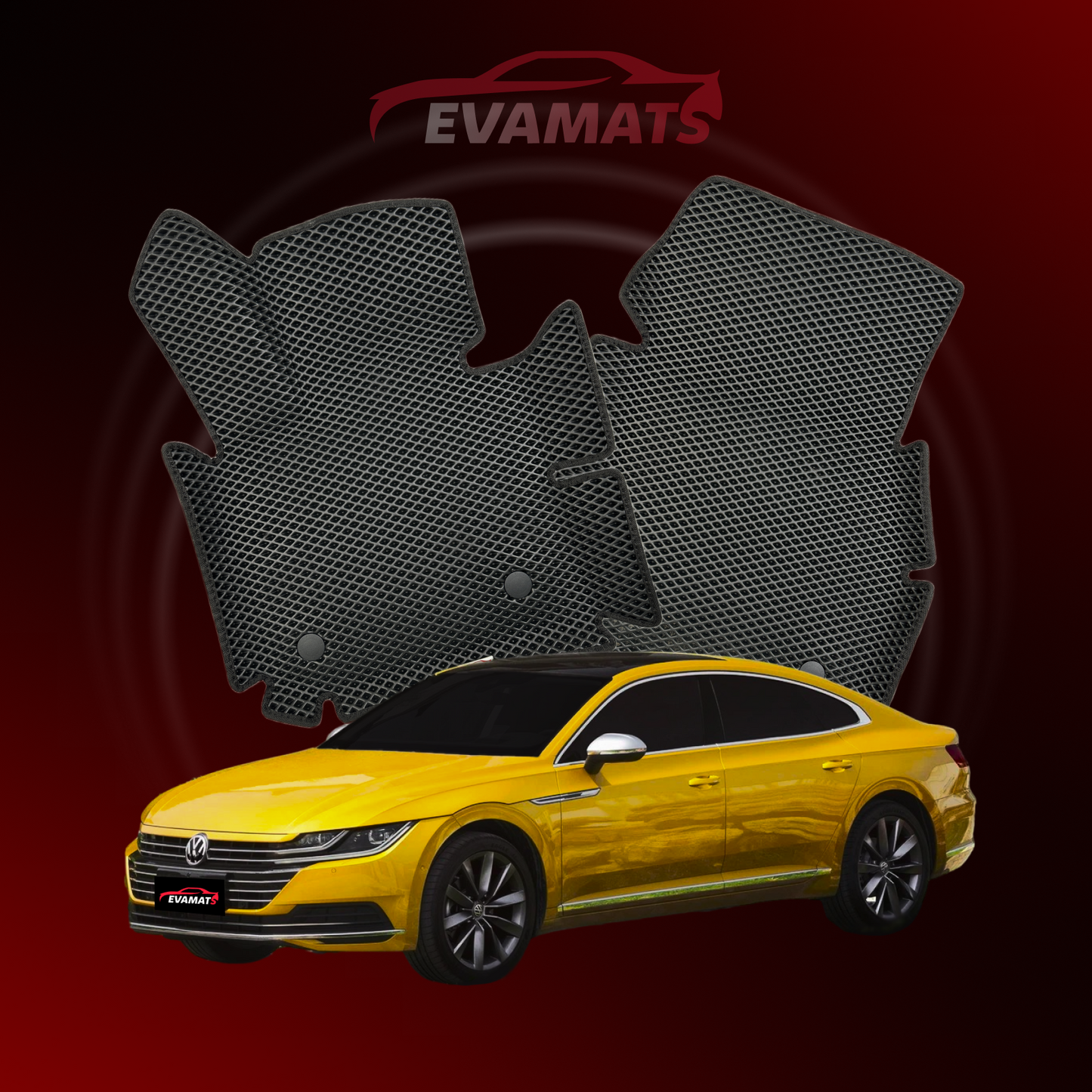 Alfombrillas de coche EVAMATS para Volkswagen Passat CC II generación 2018-2025 año LIFTBACK