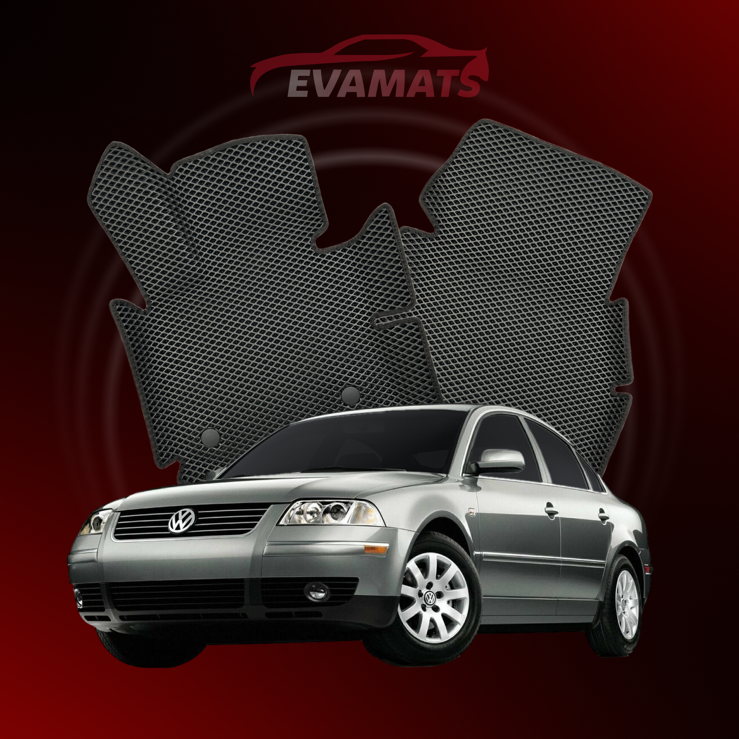 Alfombrillas de coche EVAMATS para Volkswagen Passat(B5) V gen 1996-2005 año SEDAN