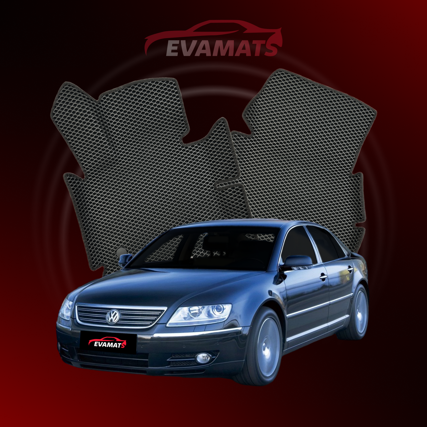 Car mats EVAMATS for Volkswagen Phaeton I gen 2002-2016 year SHORT SEDAN