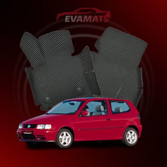 Alfombrillas de coche EVAMATS para Volkswagen Polo(MK3) III generación 1994-2009 año HATCHBACK 3 puertas