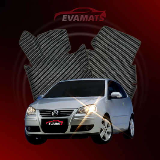 Alfombrillas de coche EVAMATS para Volkswagen Polo(MK4) IV generación año 2001-2009 HATCHBACK 3 puertas