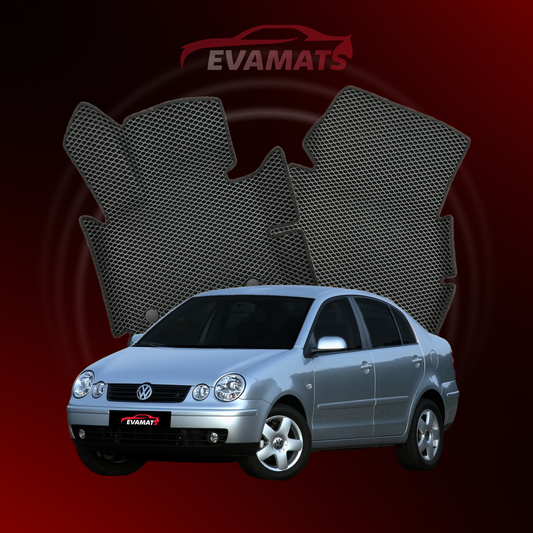 Alfombrillas de coche EVAMATS para Volkswagen Polo(MK4) IV generación año 2001-2009 SEDAN