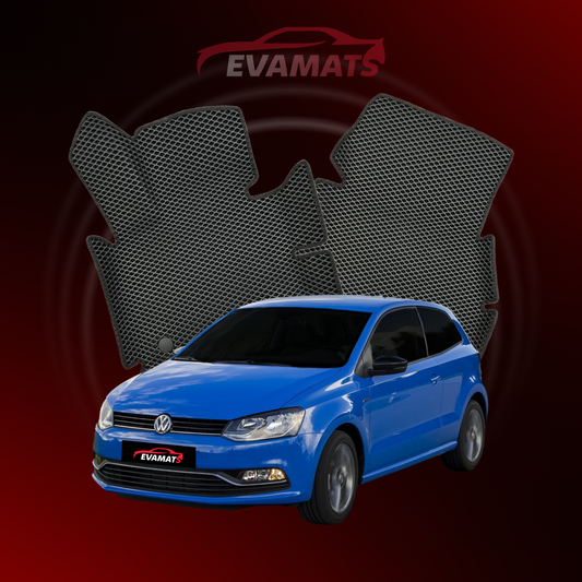 Alfombrillas de coche EVAMATS para Volkswagen Polo(MK5) V gen 2009-2017 año HATCHBACK 3 puertas