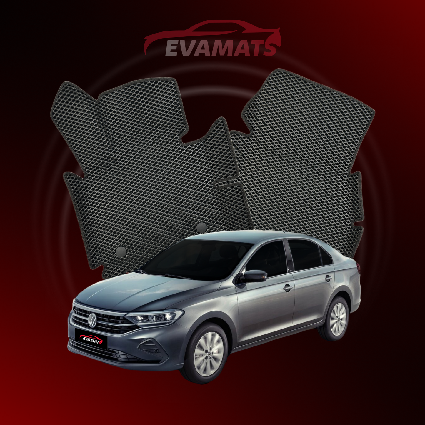 Car mats EVAMATS for Volkswagen Volkswagen Polo(MK6) VI gen 2020-2025 year LIFTBACK