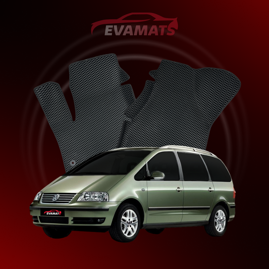 Tappetini per auto EVAMATS per Volkswagen Sharan I gen 1995-2010 anno MINIVAN