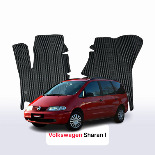 Car mats EVAMATS for Volkswagen Sharan pre-facelift I gen 1995-2000 year MINIVAN