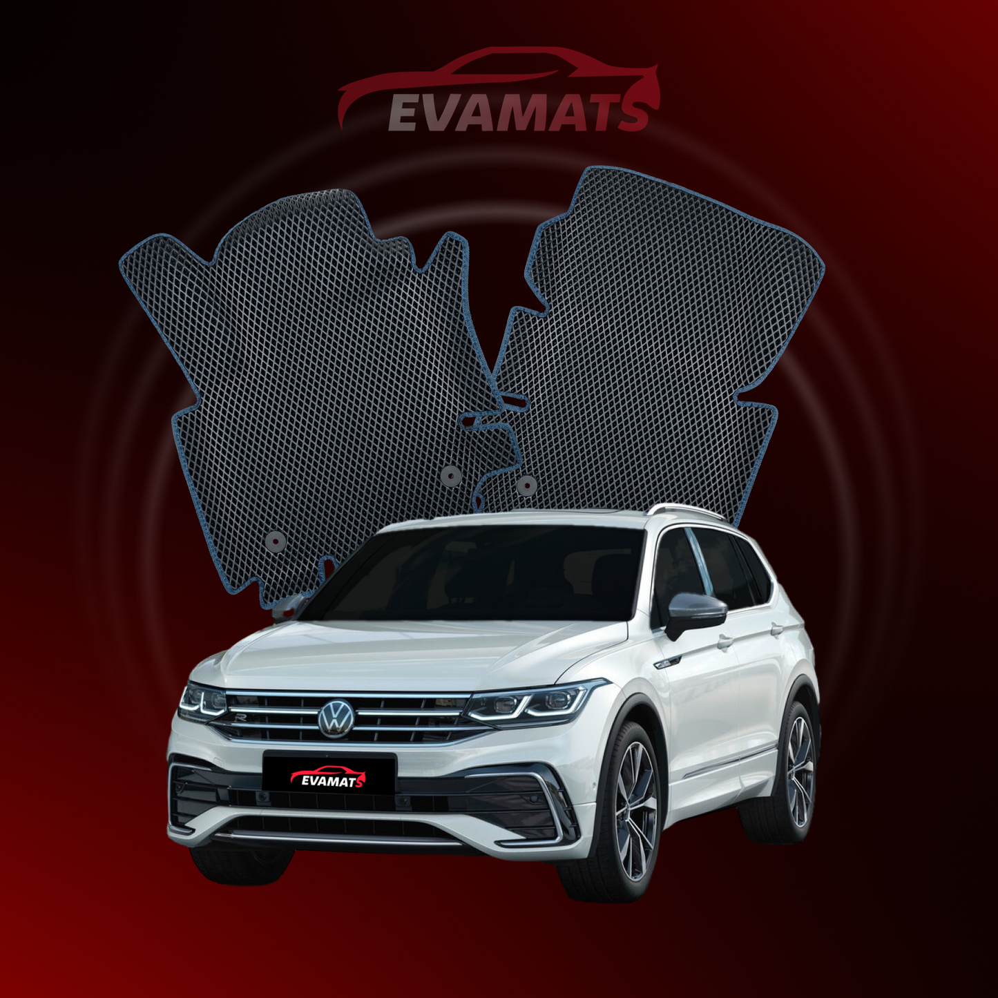 Tapis de voiture EVAMATS pour Volkswagen Tiguan II gen 2016-2024 année SUV