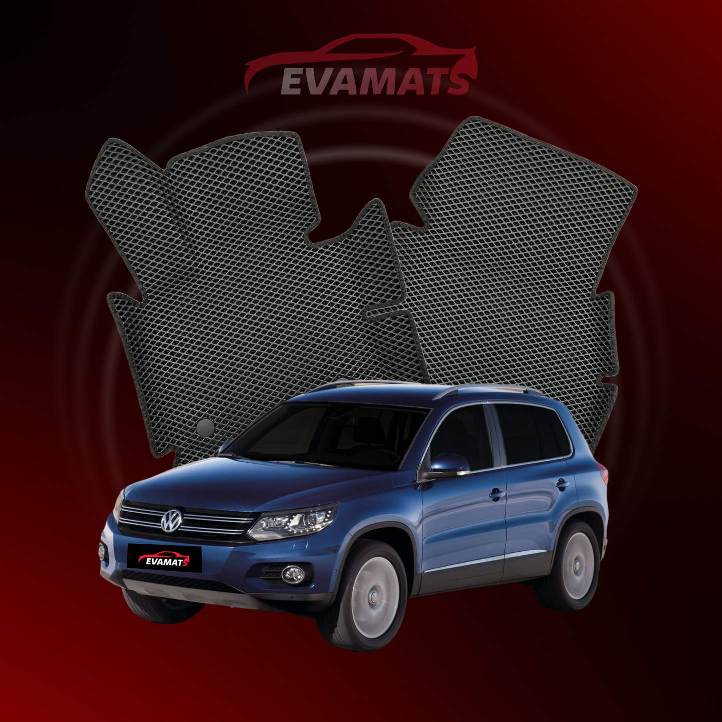 Tappetini per auto EVAMATS per Volkswagen Tiguan I generazione 2007-2016 anno SUV