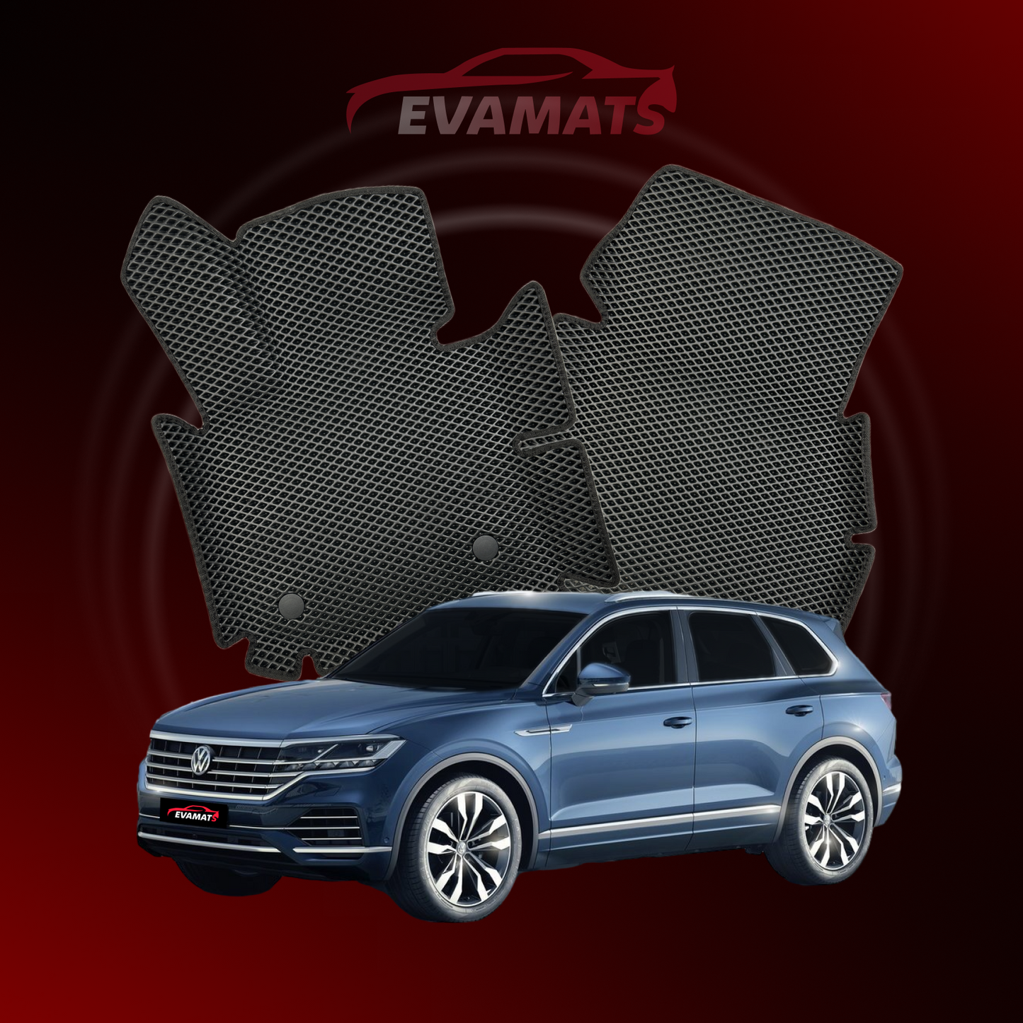 Tappetini per auto EVAMATS per Volkswagen Touareg III generazione 2018-2025 anno SUV