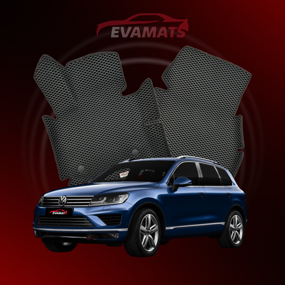 Car mats EVAMATS for Volkswagen Touareg II gen 2010-2018 year SUV