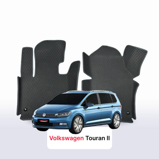 Car mats EVAMATS for Volkswagen Touran II gen 2015-2027 year MINIVAN