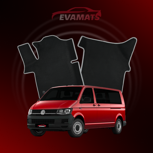 Car mats EVAMATS for Volkswagen Transporter Caravelle(T6) VI gen 2015-2024 year MINIVAN