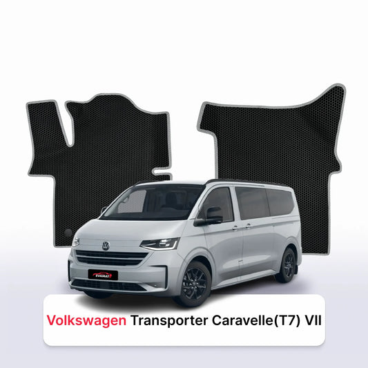 Car mats EVAMATS for Volkswagen Transporter Caravelle (T7) VII gen 2024-2028 year MINIVAN