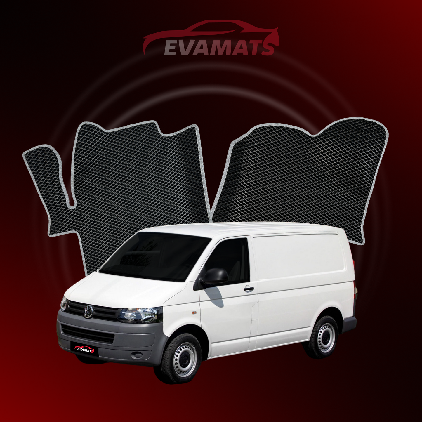 Car mats EVAMATS for Volkswagen Transporter(T5) V gen 2003-2015 year VAN