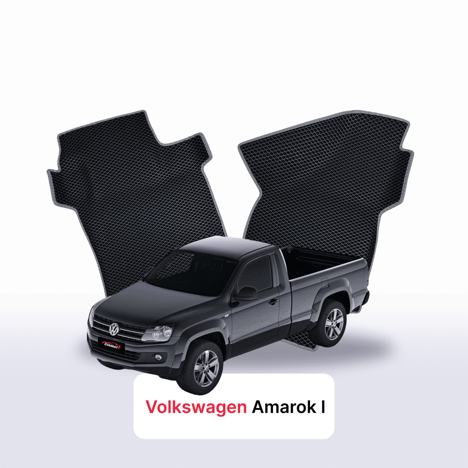 Car mats EVA for Volkswagen Amarok I gen 2010-2016 year PICK-UP single cabin