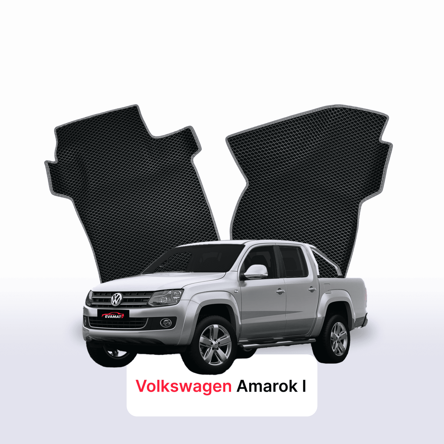 Car mats EVAMATS for Volkswagen Amarok I gen 2010-2022 year PICK-UP double cabin