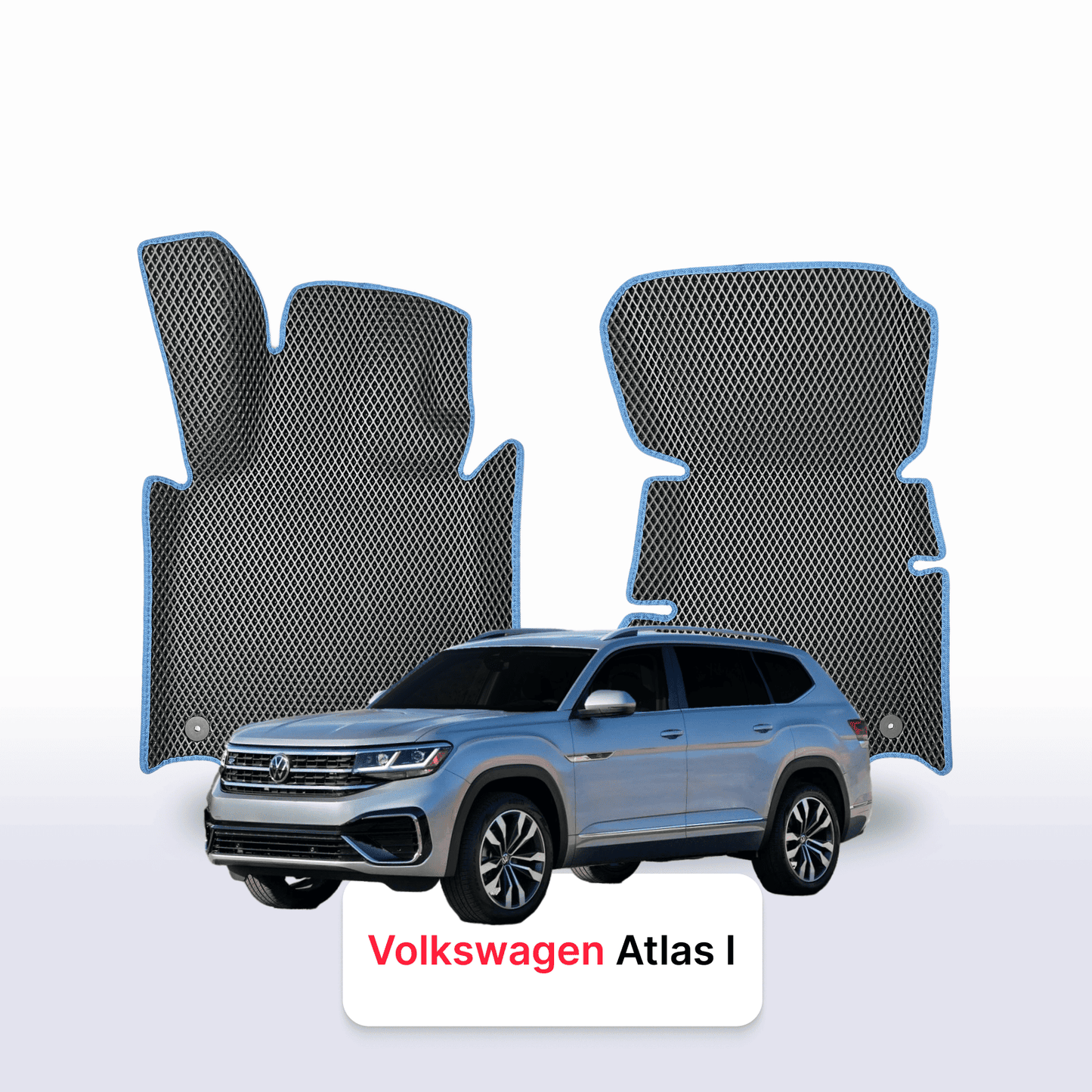 Car mats EVAMATS for Volkswagen Atlas I gen 2017-2025 year SUV 7 seater
