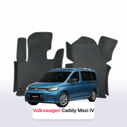 Car mats EVAMATS for Volkswagen Caddy Maxi IV gen 2020-2024 year MINIVAN 7 seater