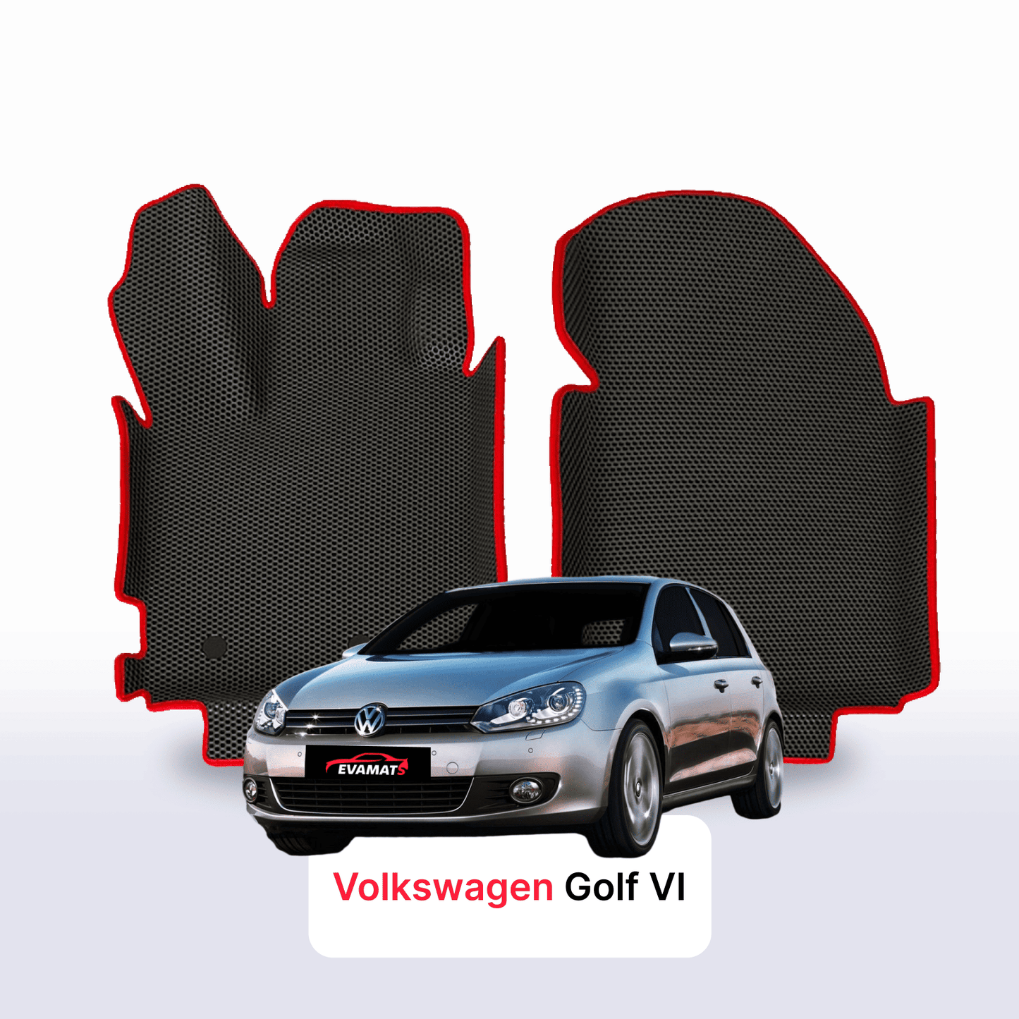 Car mats EVA for Volkswagen Golf (MK6) VI gen 2008-2012 year HATCHBACK 5 door