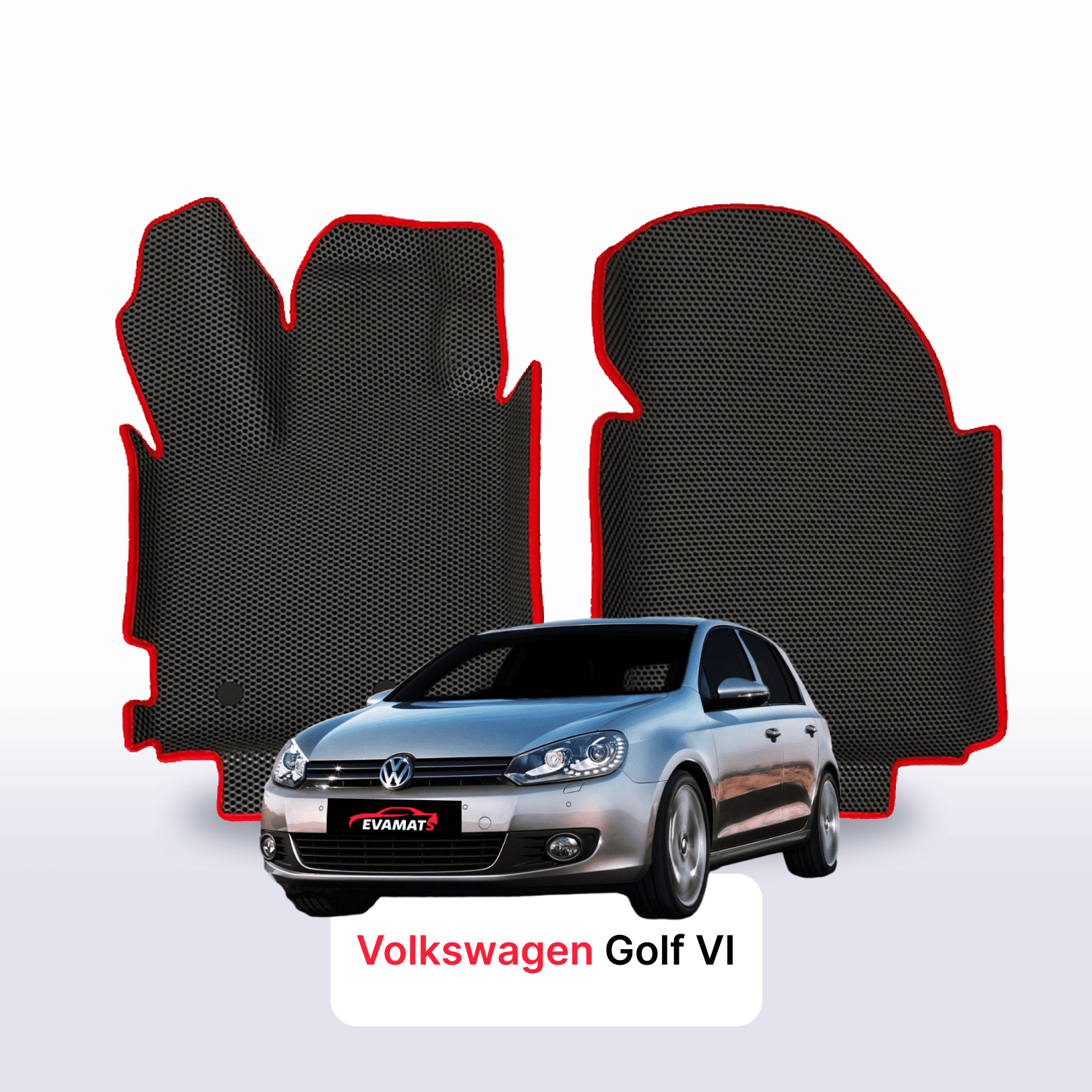Car mats EVA for Volkswagen Golf (MK6) VI gen 2008-2012 year HATCHBACK 5 door
