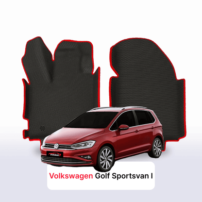 Car mats EVAMATS for Volkswagen Golf Sportsvan I gen 2014-2020 year MINIVAN