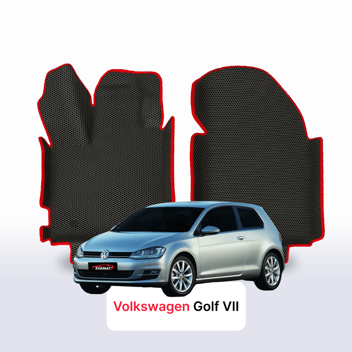 Car mats EVA for Volkswagen Golf(MK7) VII gen 2012-2020 year HATCHBACK 3 door