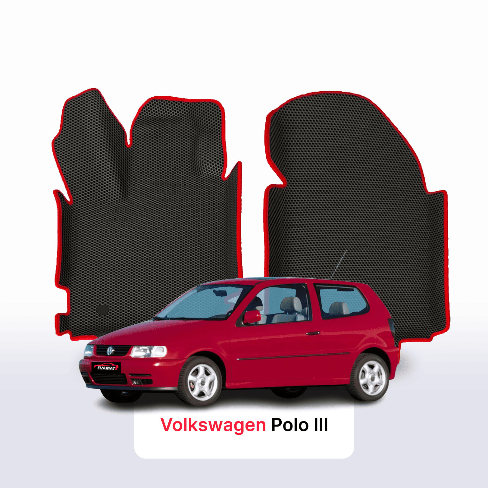 Car mats EVA for Volkswagen Polo(MK3) III gen 1994-2001 year HATCHBACK 3 door