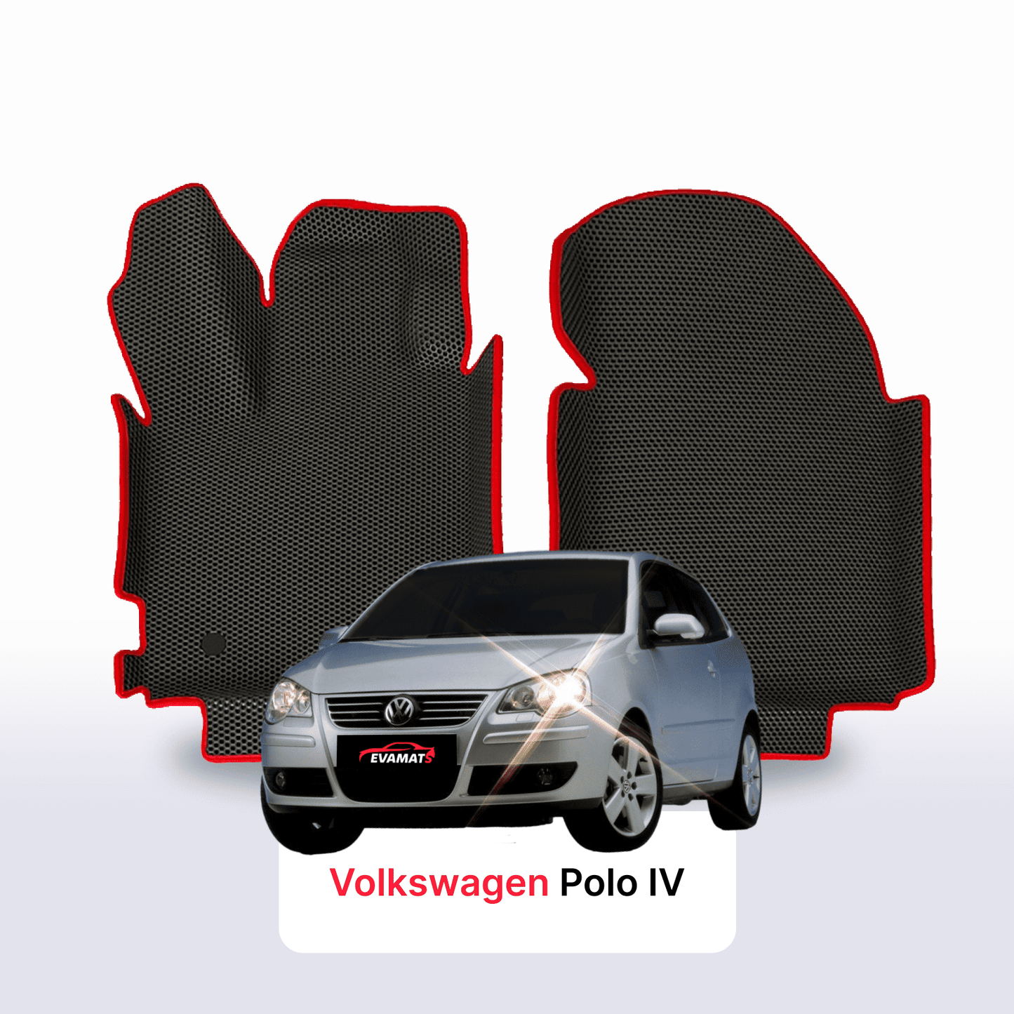 Car mats EVAMATS for Volkswagen Polo(MK4) IV gen 2001-2009 year HATCHBACK 3 door