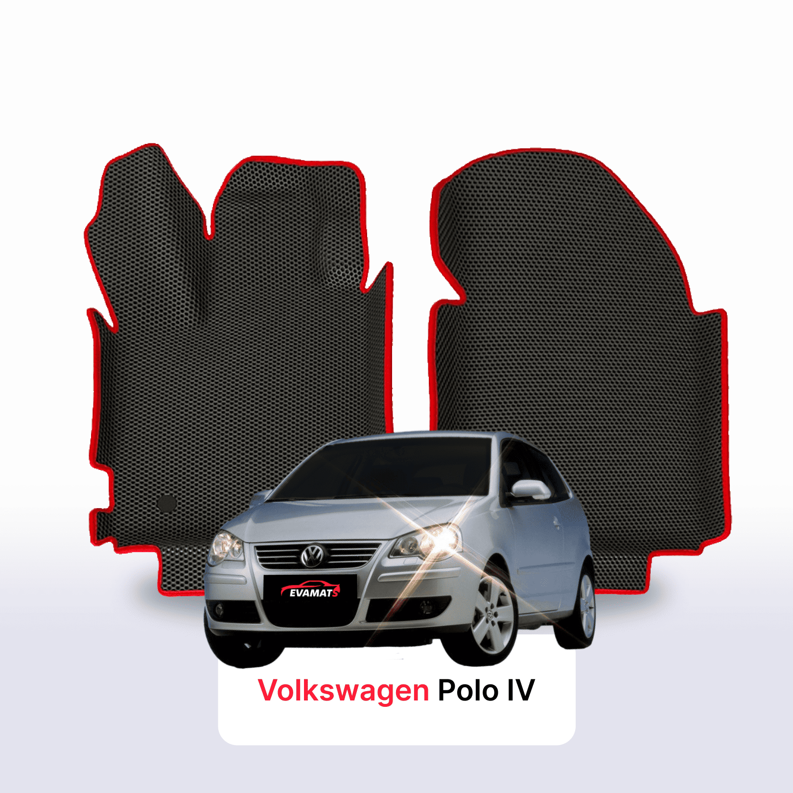Car mats EVA for Volkswagen Polo(MK4) IV gen 2001-2009 year HATCHBACK 3 door