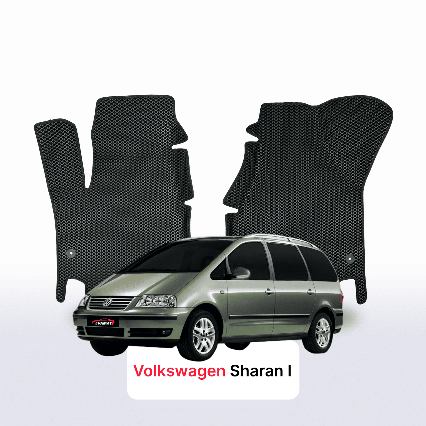 Car mats EVAMATS for Volkswagen Sharan I gen 1995-2010 year MINIVAN