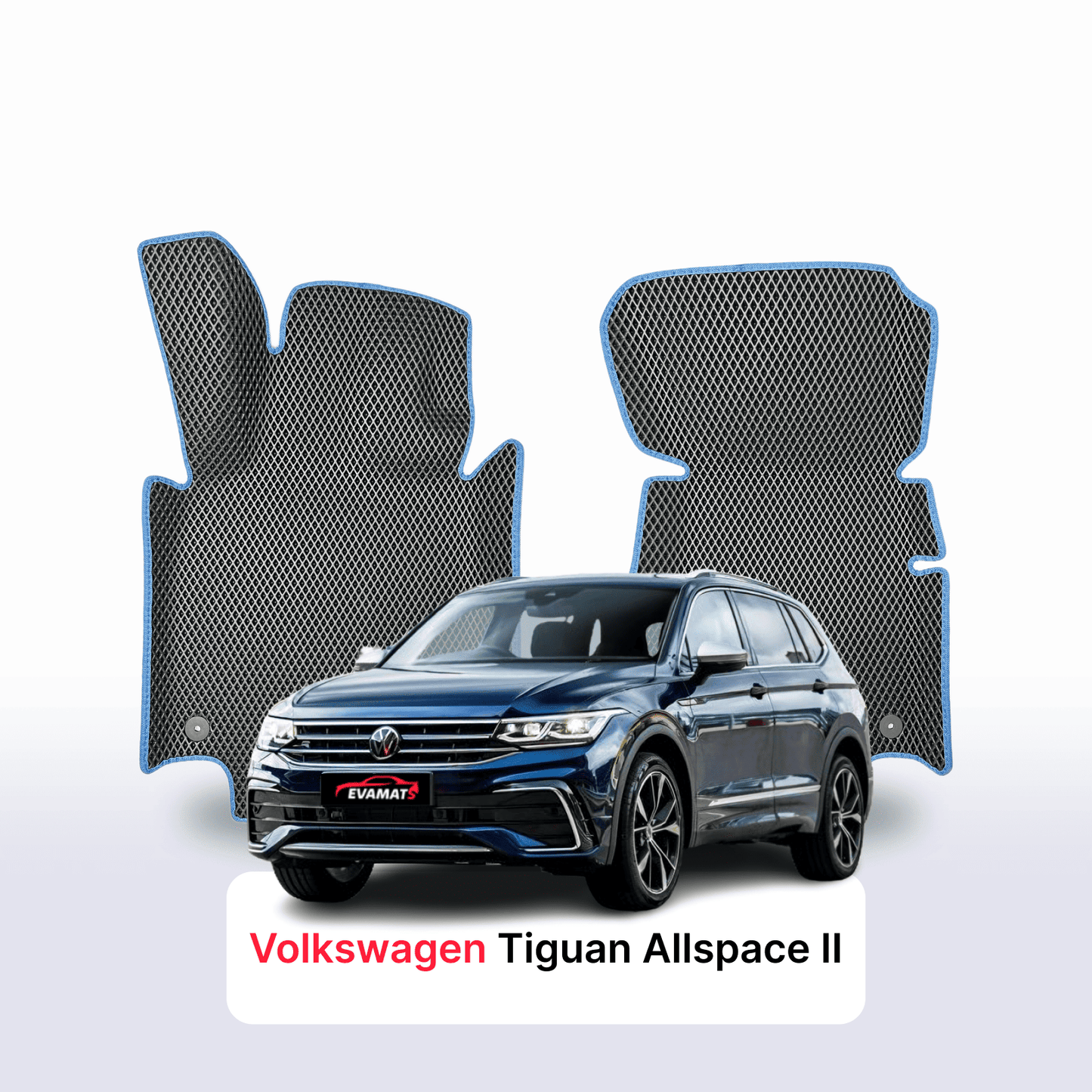 Car mats EVAMATS for Volkswagen Tiguan Allspace II gen 2024-2028 year SUV 7-seater
