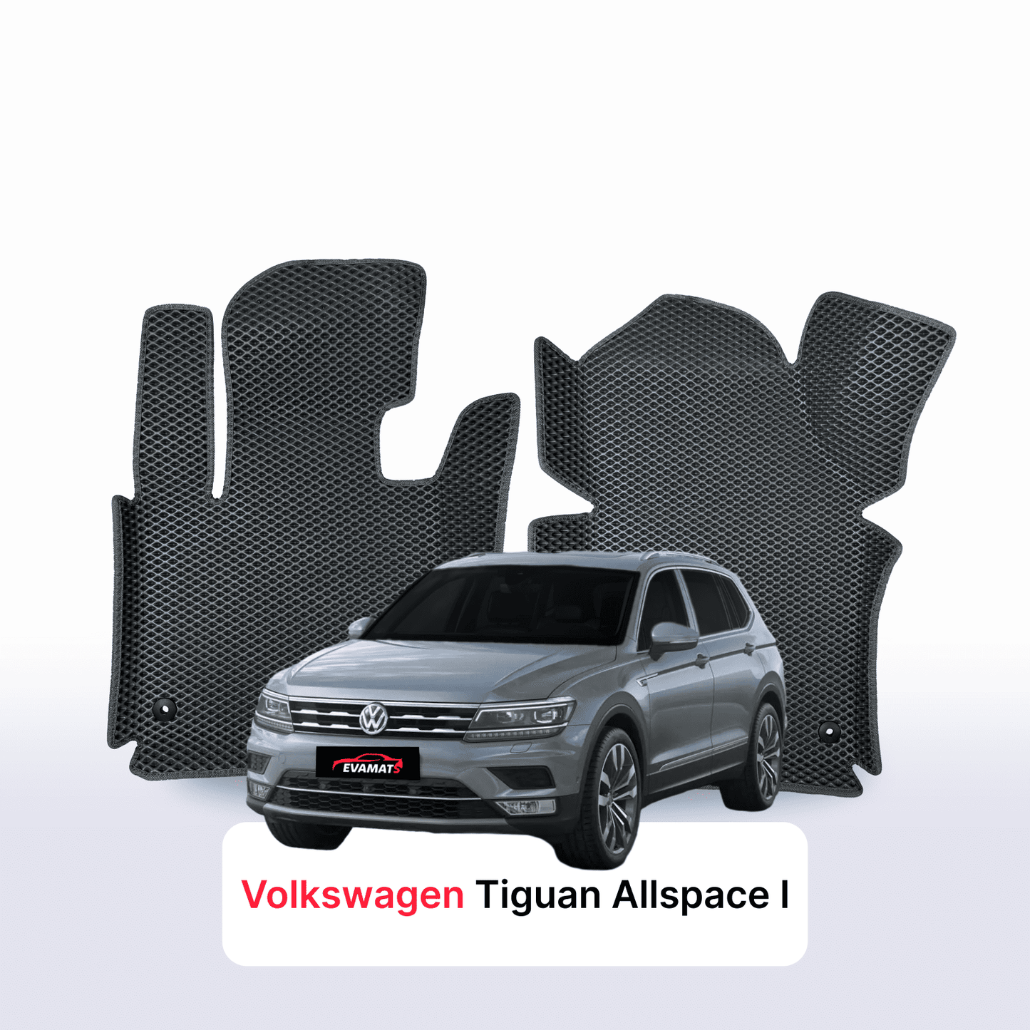 Car mats EVAMATS for Volkswagen Tiguan Allspace I gen 2017-2024 year SUV 7 seater