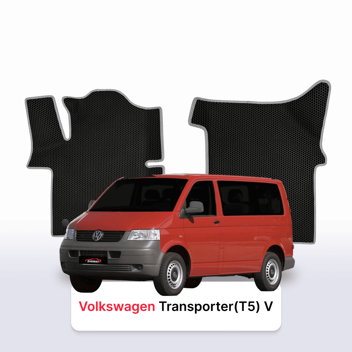 Car mats EVAMATS for Volkswagen Transporter(T6) VI gen 2015-2025 year MINIVAN