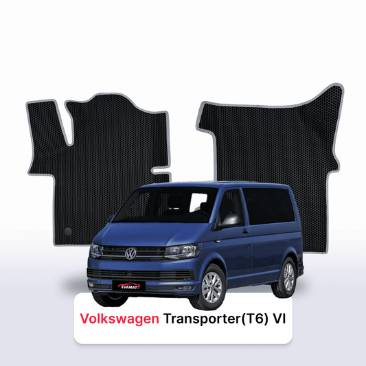 Car mats EVAMATS for Volkswagen Transporter(T6) VI gen 2015-2024 year MINIVAN