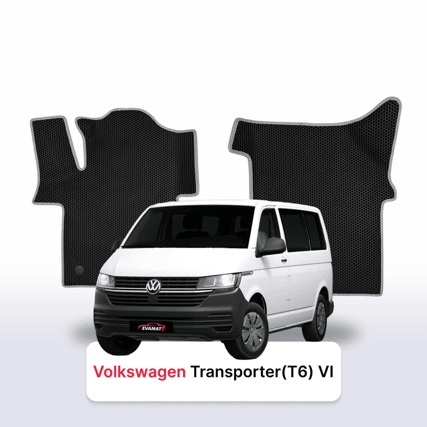Car mats EVA for Volkswagen Transporter(T6) VI gen 2015-2024 year MINIVAN LONG
