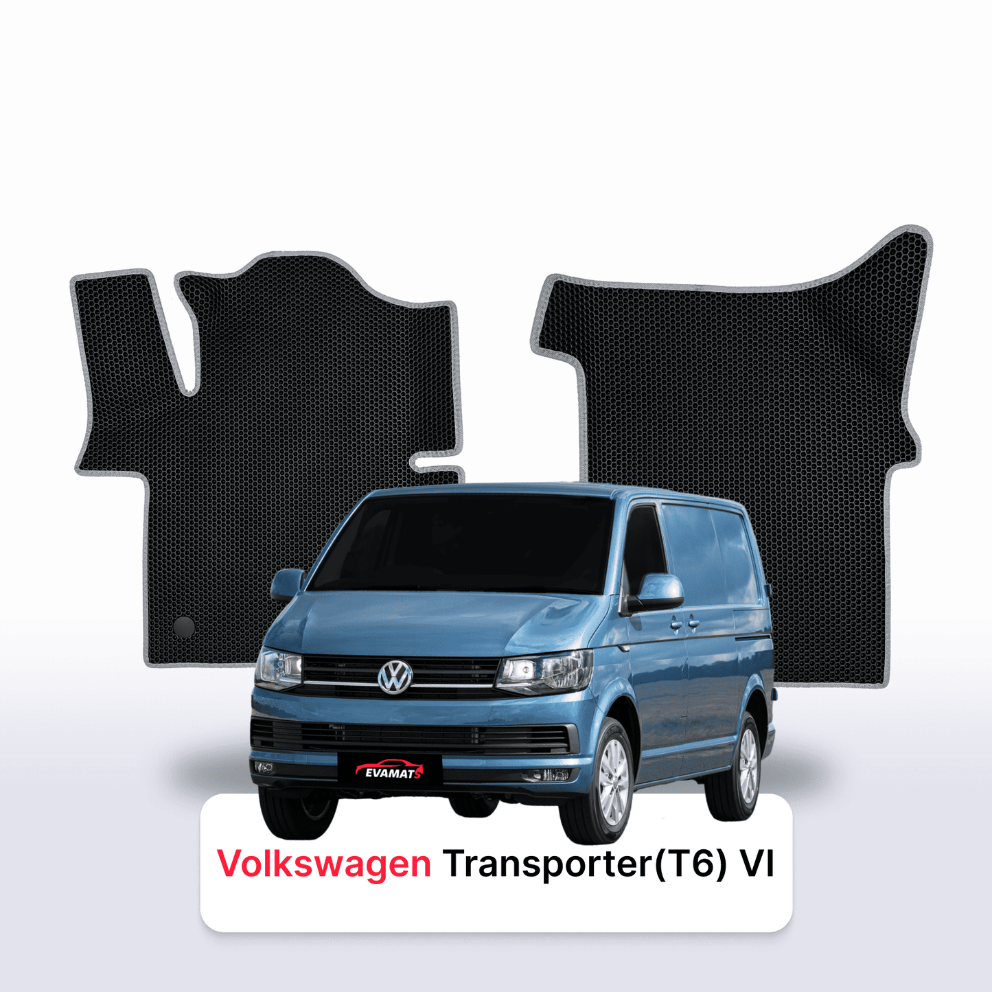 Car mats EVAMATS for Volkswagen Transporter(T6) VI gen 2015-2024 year VAN