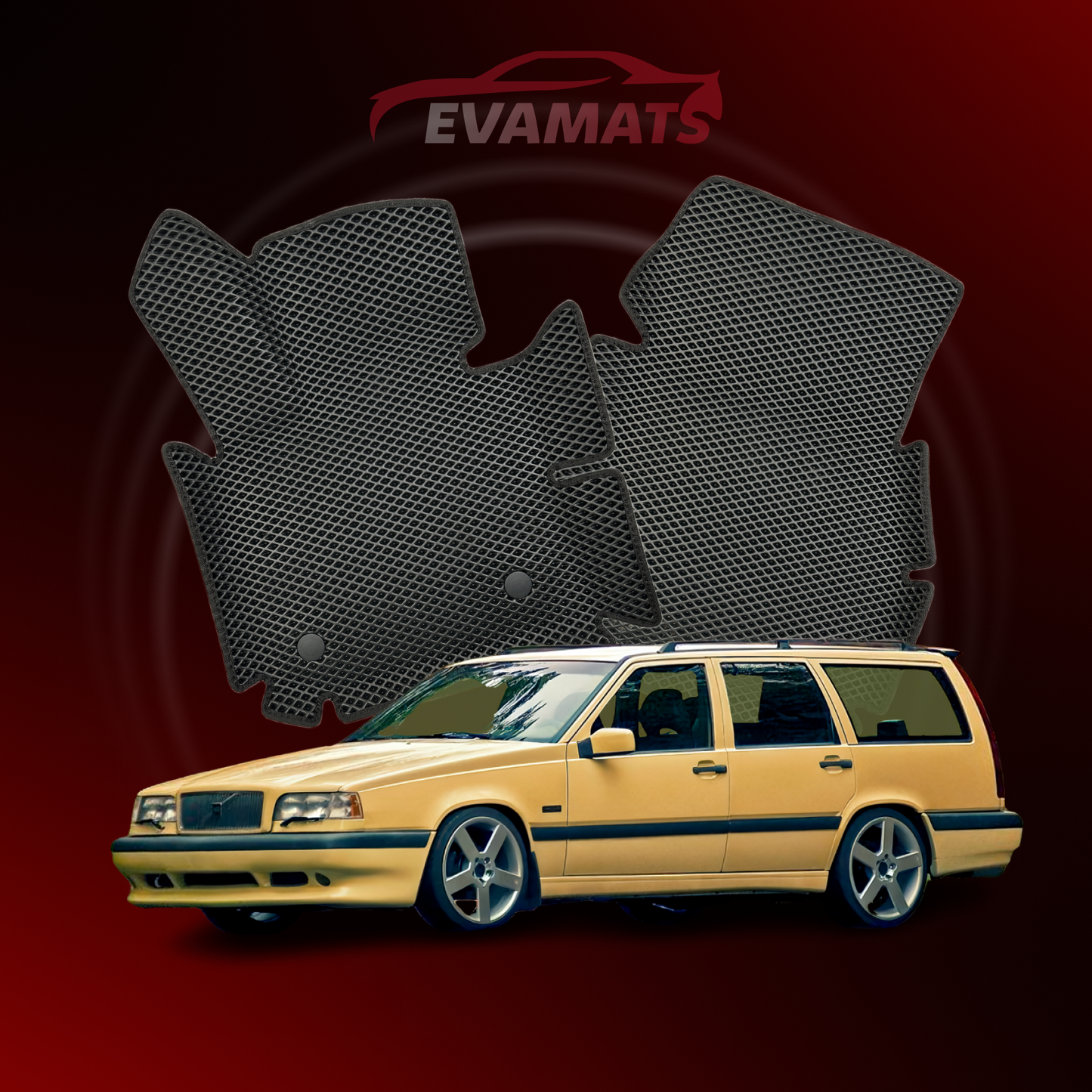 Tapis de voiture EVAMATS pour Volvo 850 1 génération 1991-1996 année STATION WAGON