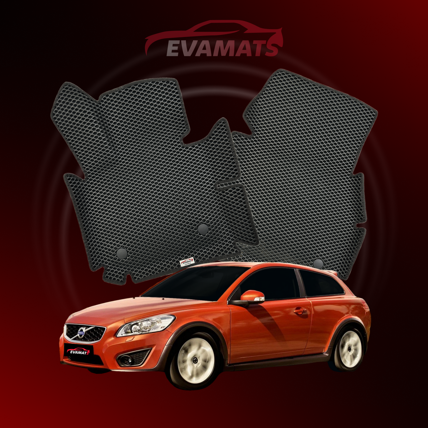 Tapis de voiture EVAMATS pour Volvo C30 1 gen 2006-2013 année HATCHBACK 3 portes