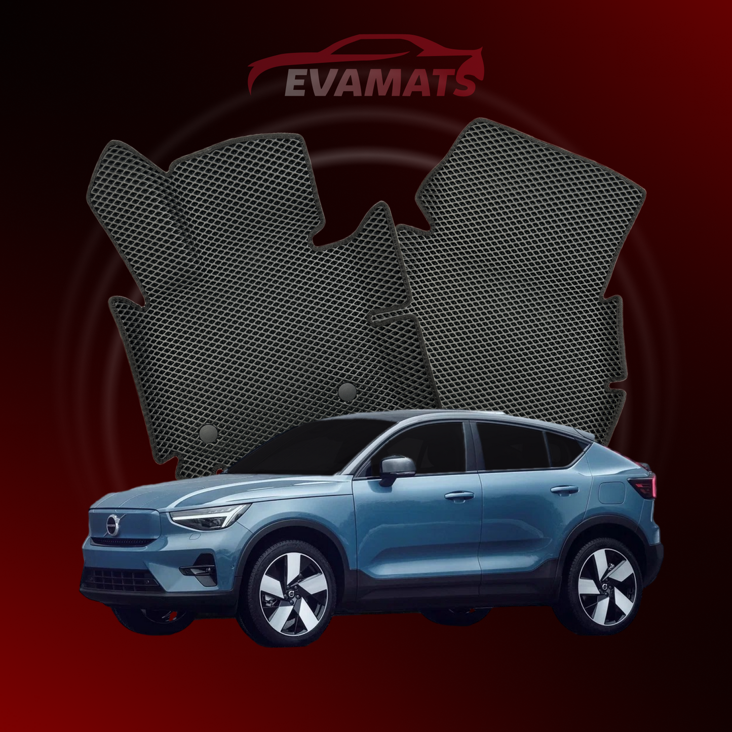 Car mats EVAMATS for Volvo C40 1 gen 2021-2025 year Electro SUV