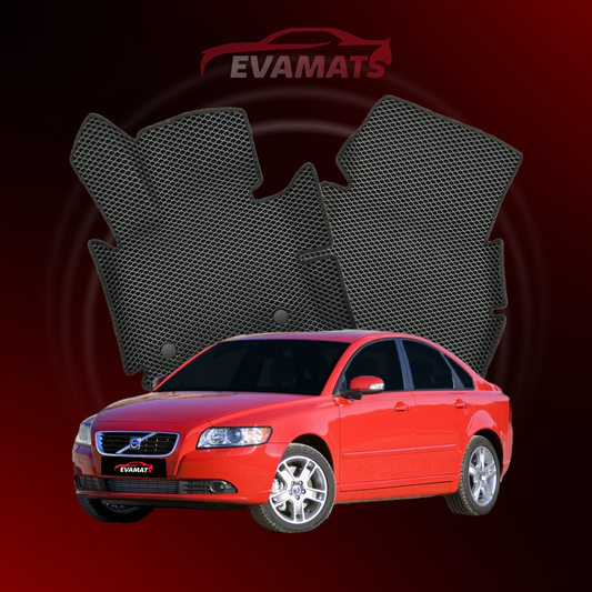 Car mats EVAMATS for Volvo S40 2 gen 2004-2012 year SEDAN