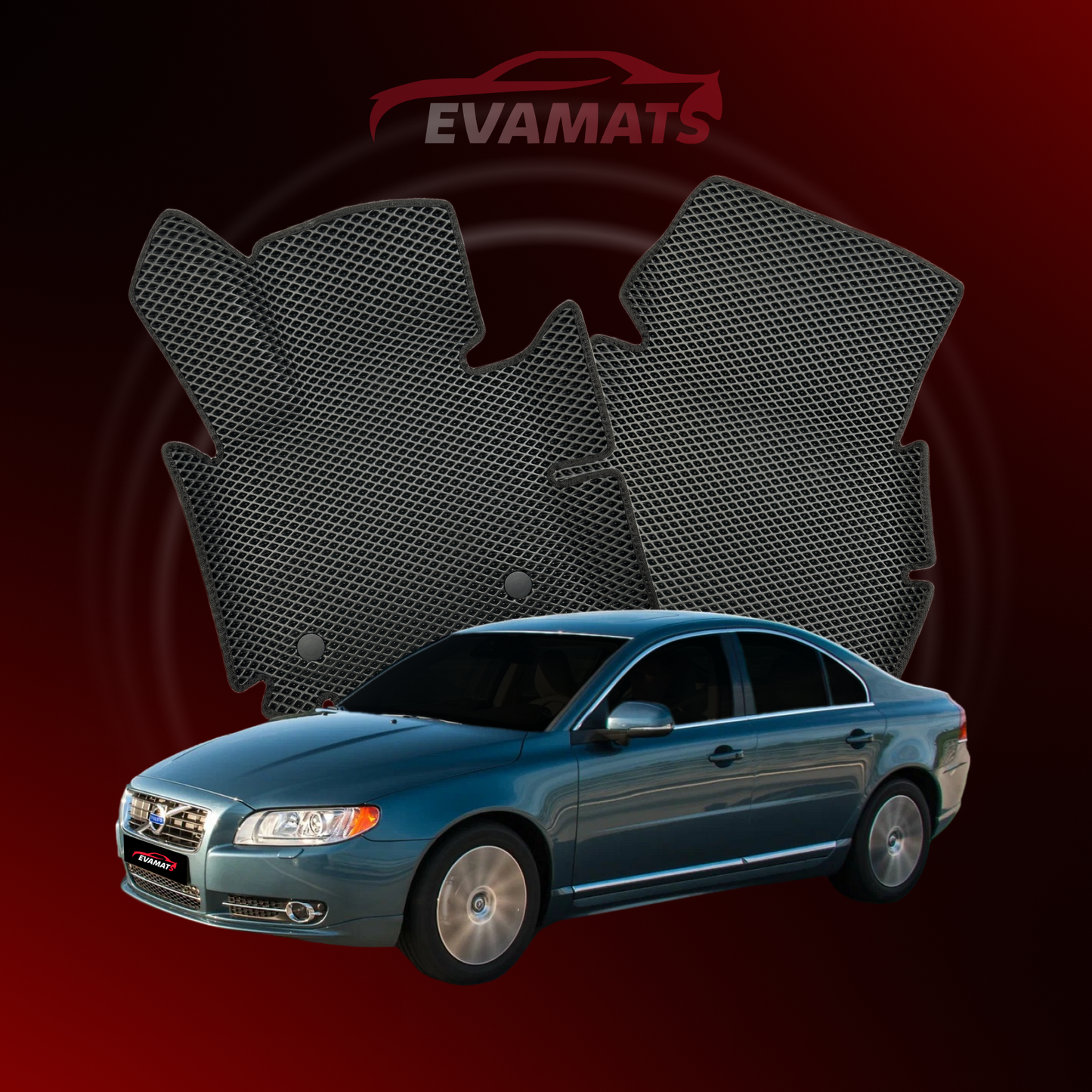 Car mats EVAMATS for Volvo S80(USA) 2 gen 2006-2016 year SEDAN