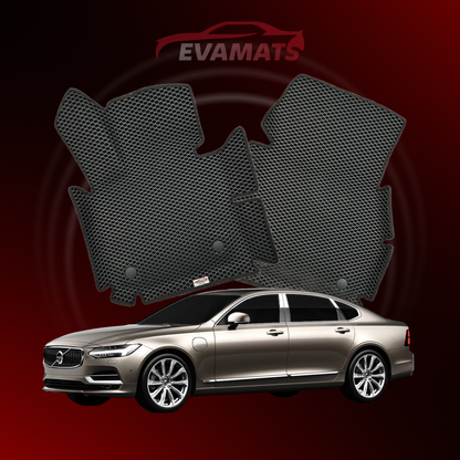 Car mats EVAMATS for Volvo S90 2 gen 2016-2025 year SEDAN LONG