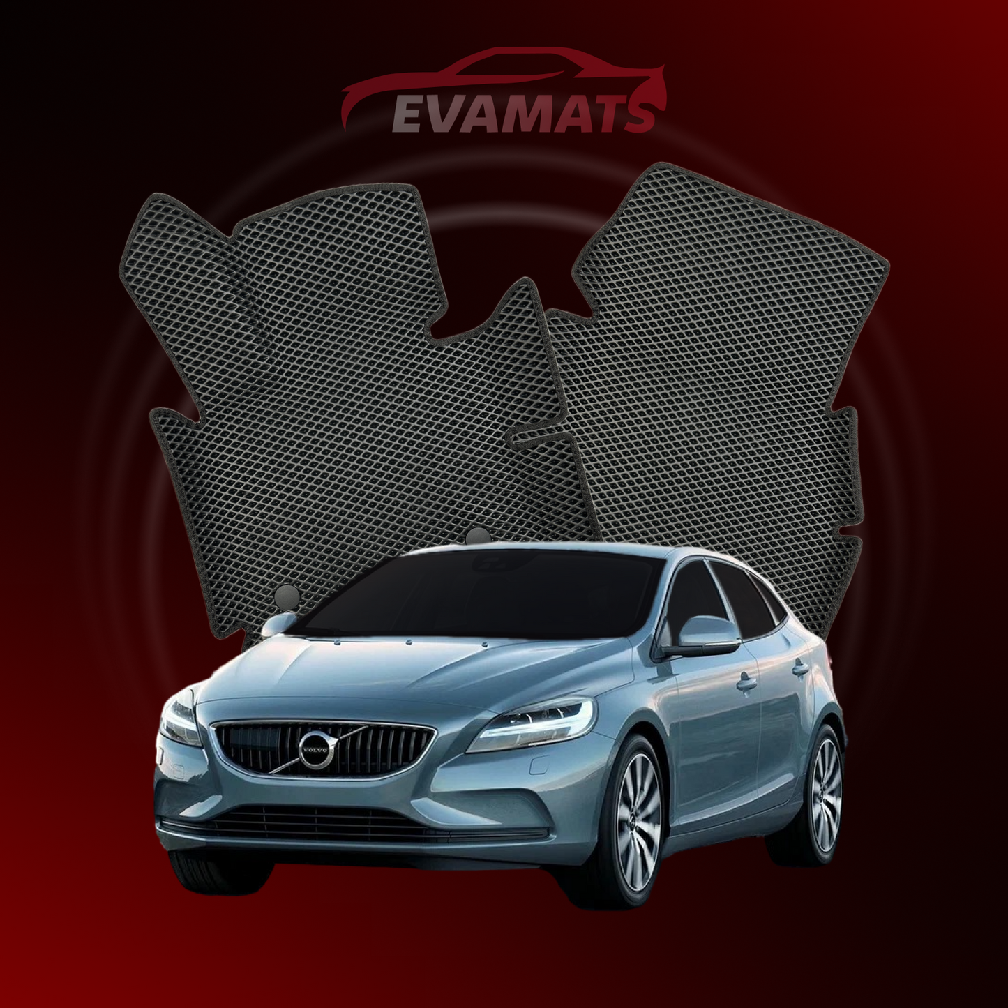 Car mats EVAMATS for Volvo V40 2 gen 2012-2019 year HATCHBACK 5 door