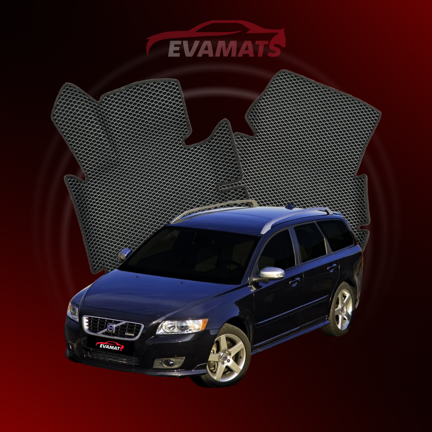 Car mats EVAMATS for Volvo V50 1 gen 2004-2012 year STATION WAGON