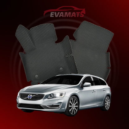 Car mats EVAMATS for Volvo V60 1 gen 2010-2018 year STATION WAGON