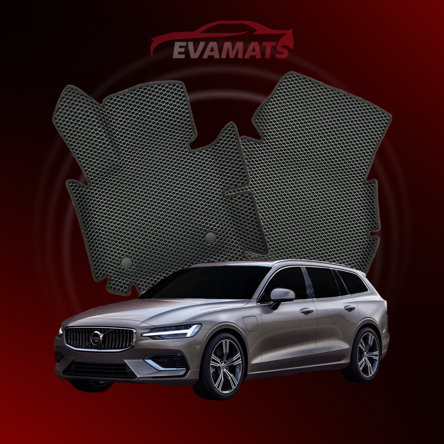 Autokoberce EVAMATS pro Volvo V60 2 gen 2018-2025 rok STATION WAGON