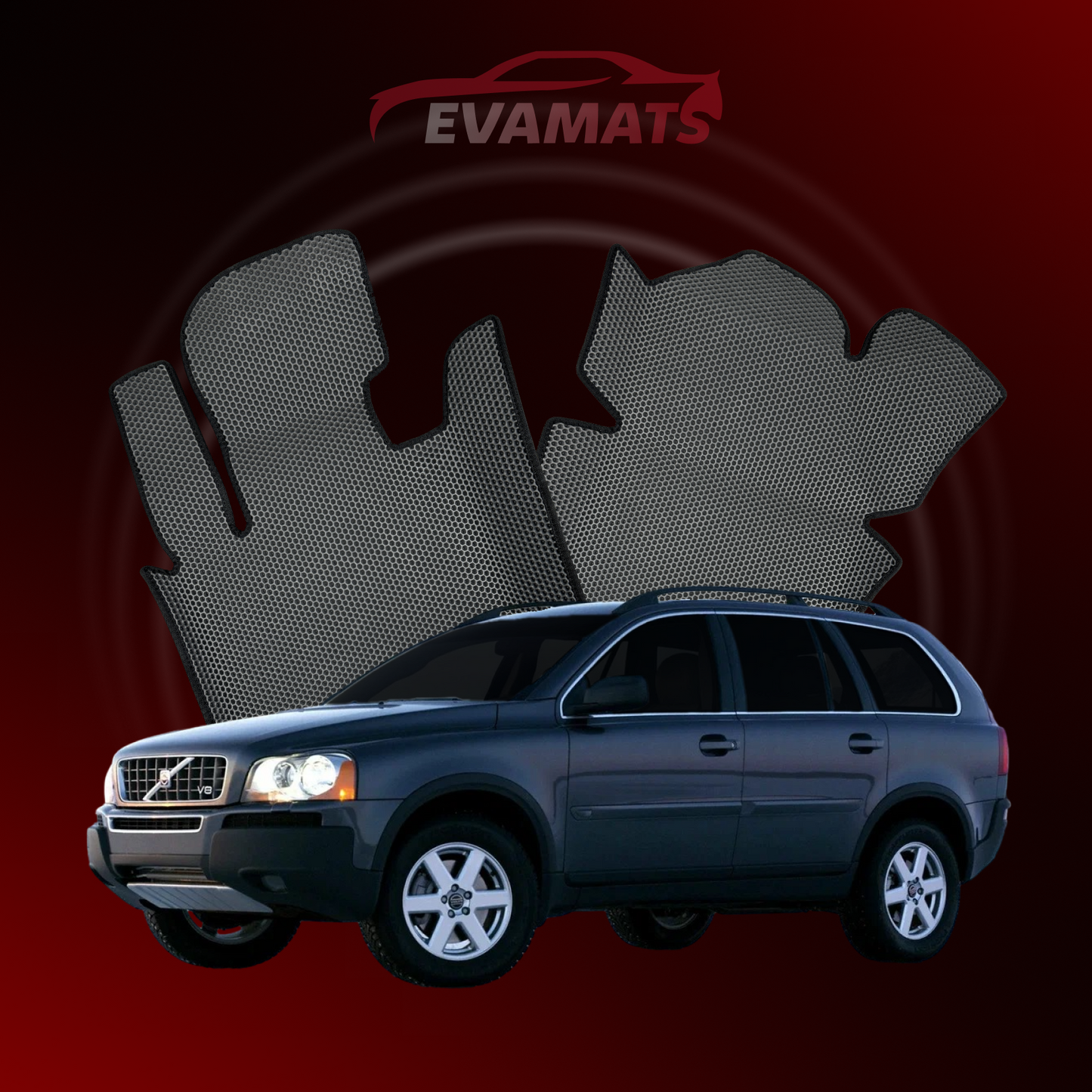 Car mats EVAMATS for Volvo XC90 1 gen 2006-2014 year SUV