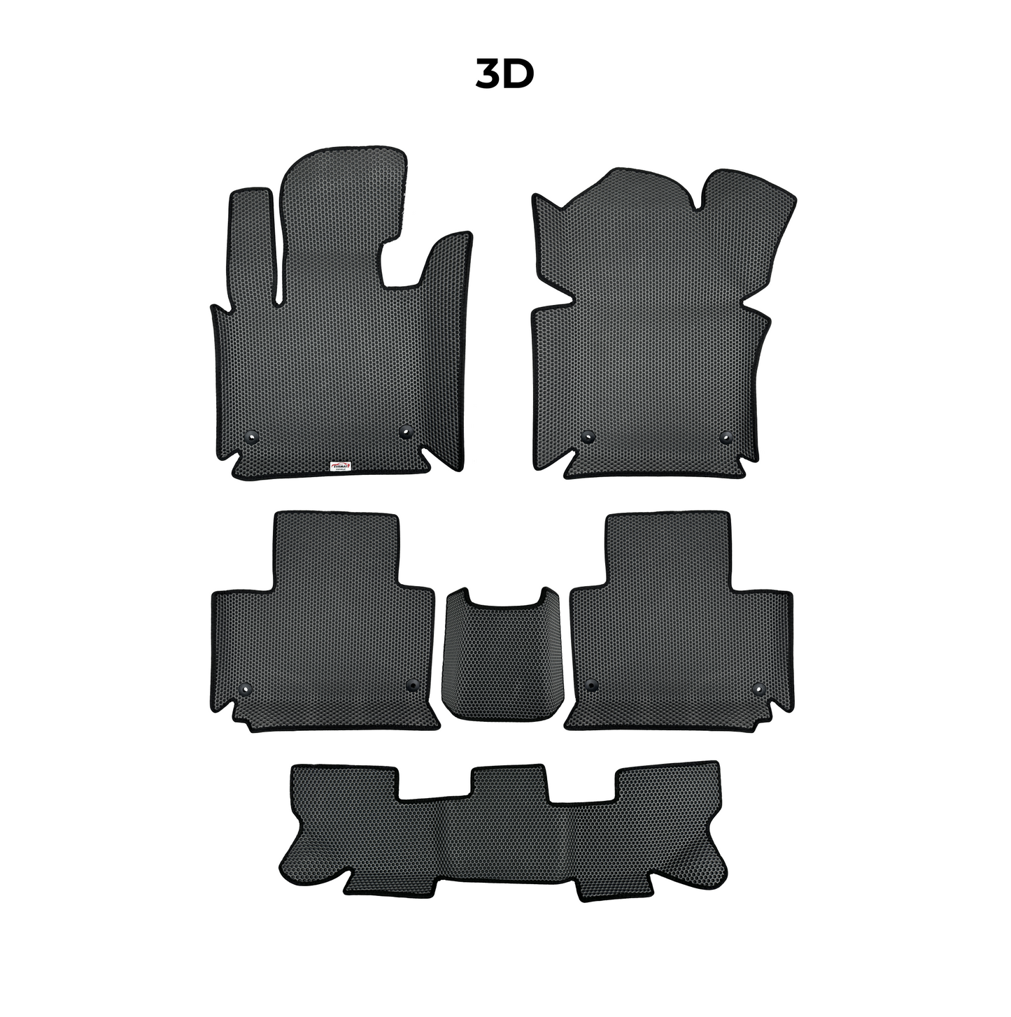 Car mats EVAMATS for Mercedes-Benz GLE 2 gen (W167) 2019-2025 year SUV 7 seater