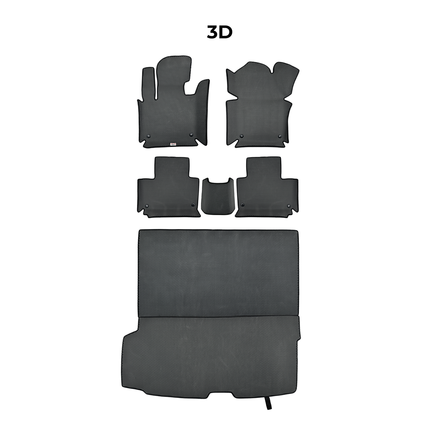 Car mats EVAMATS for Mercedes-Benz GLE 2 gen (W167) 2019-2025 year SUV 7 seater